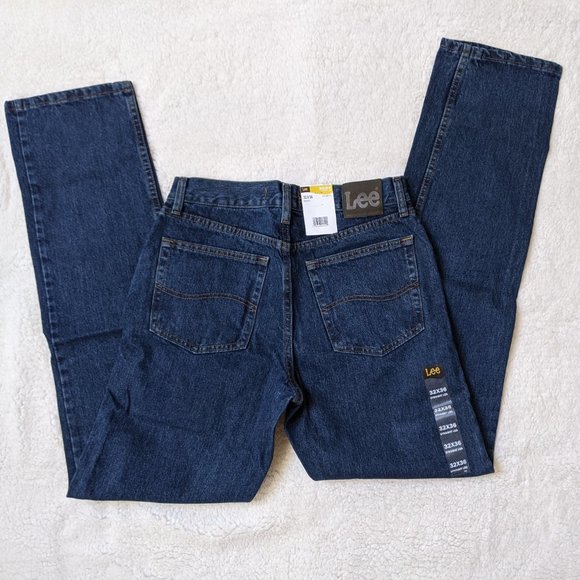 Lee Men's Regular Fit Straight Leg Jeans - Picture 5 of 6